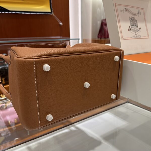 Liu Factory Lindy Togo Leather Golden Brown Gold Hardware 30cm Full Handmade