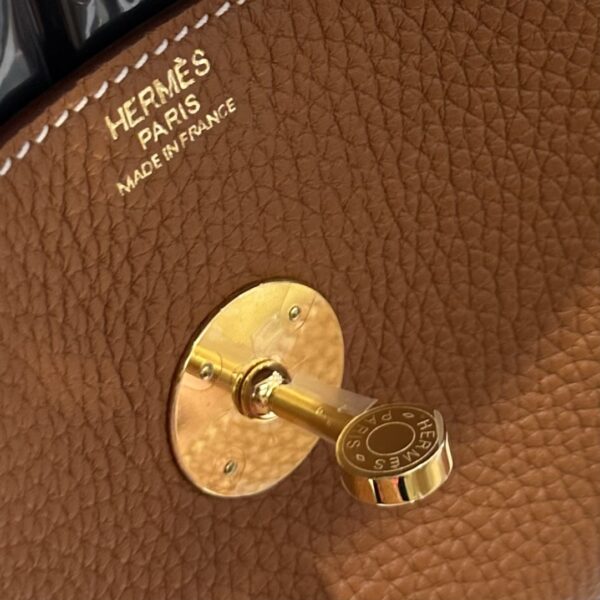 Liu Factory Lindy Togo Leather Golden Brown Gold Hardware 30cm Full Handmade