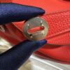 Liu Factory Lindy Togo Leather S3 Bright Red Silver Hardware 30cm Full Handmade