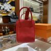 Liu Factory Lindy Togo Leather S3 Bright Red Silver Hardware 30cm Full Handmade