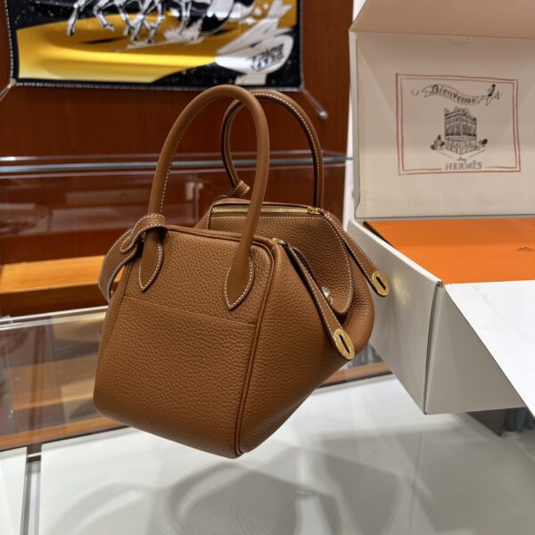 Liu Factory Lindy Togo Leather Golden Brown Gold Hardware 26cm Full Handmade