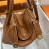 Liu Factory Lindy Togo Leather Golden Brown Gold Hardware 26cm Full Handmade