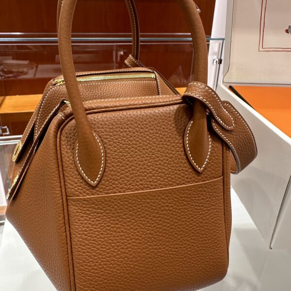 Liu Factory Lindy Togo Leather Golden Brown Gold Hardware 26cm Full Handmade