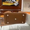 Liu Factory Lindy Togo Leather Golden Brown Gold Hardware 26cm Full Handmade
