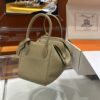 Liu Factory Lindy Togo Leather Tea Khaki Silver Hardware 26cm Full Handmade