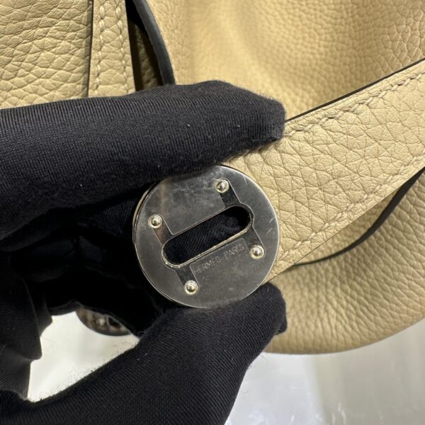 Liu Factory Lindy Togo Leather Tea Khaki Silver Hardware 26cm Full Handmade