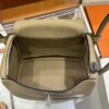 Liu Factory Lindy Togo Leather Tea Khaki Silver Hardware 26cm Full Handmade