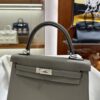wsxc1778662776044_3 Liu Factory Kelly Togo Leather 8F Medium Grey Silver Hardware 25cm Full Handmade