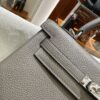 wsxc1778662776044_8 Liu Factory Kelly Togo Leather 8F Medium Grey Silver Hardware 25cm Full Handmade