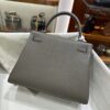 wsxc1778662776046_1 Liu Factory Kelly Togo Leather 8F Medium Grey Silver Hardware 25cm Full Handmade