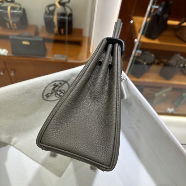 wsxc1778662776204_13 Liu Factory Kelly Togo Leather 8F Medium Grey Silver Hardware 25cm Full Handmade