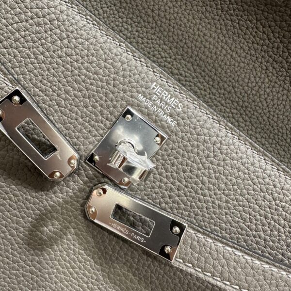 wsxc1778662776331_14 Liu Factory Kelly Togo Leather 8F Medium Grey Silver Hardware 25cm Full Handmade