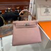 Liu Factory Kelly Togo Leather 3Q Sakura Pink Silver Hardware 25cm Full Handmade