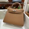 wsxc1778859491684_0-1 Liu Factory Kelly Togo Leather CK37 Gold Brown Silver Hardware 25cm Full Handmade