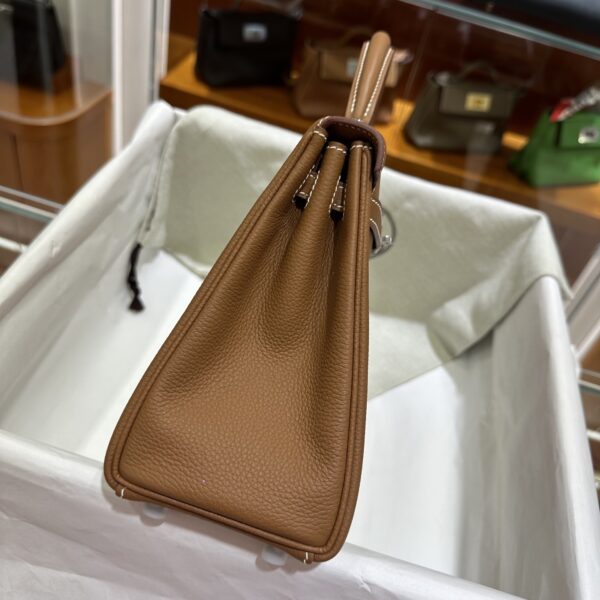 wsxc1778859491684_3 Liu Factory Kelly Togo Leather CK37 Gold Brown Silver Hardware 25cm Full Handmade