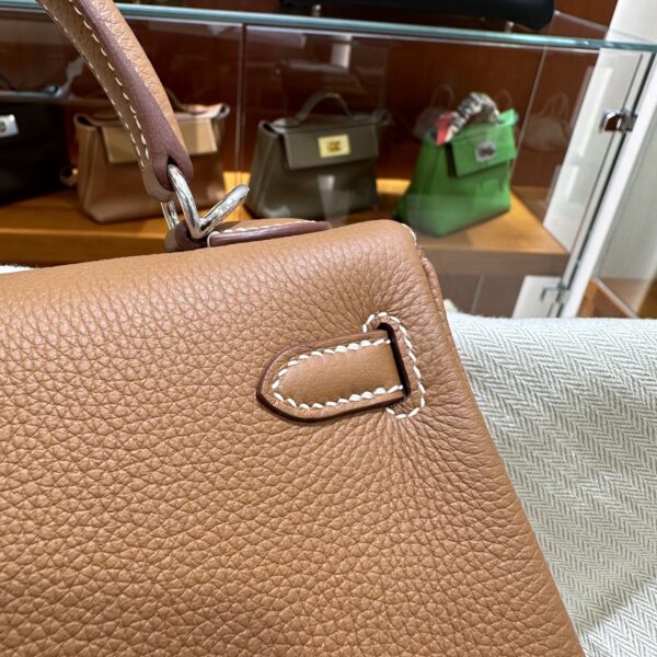 wsxc1778859491685_8 Liu Factory Kelly Togo Leather CK37 Gold Brown Silver Hardware 25cm Full Handmade