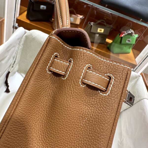 wsxc1778859491685_9 Liu Factory Kelly Togo Leather CK37 Gold Brown Silver Hardware 25cm Full Handmade