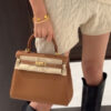 wsxc1778859497323_3 Liu Factory Kelly Togo Leather CK37 Gold Brown Silver Hardware 25cm Full Handmade