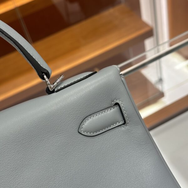 wsxc1779199240695_6 Liu Factory Kelly Swift Leather Linen Blue Silver Hardware 32cm Full Handmade