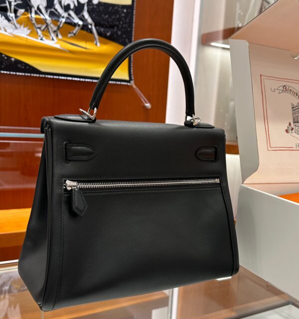 wsxc1779199261557_7 Liu Factory Kelly Lakis Swift Leather CK89 Black Silver Hardware 28cm Full Handmade