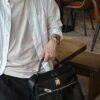 wsxc1779199274670_3 Liu Factory Kelly Lakis Swift Leather CK89 Black Silver Hardware 28cm Full Handmade