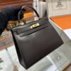 wsxc1779199346473_5 Liu Factory Kelly Shiny Box Leather Ebony Color Gold Hardware 28cm Full Handmade