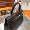 wsxc1779199346473_6 Liu Factory Kelly Shiny Box Leather Ebony Color Gold Hardware 28cm Full Handmade