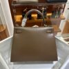 wsxc1779199378204_1 Liu Factory Kelly Shiny Box Leather Caramel Coffee Gold Hardware 28cm Full Handmade