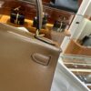 wsxc1779199378204_8 Liu Factory Kelly Shiny Box Leather Caramel Coffee Gold Hardware 28cm Full Handmade