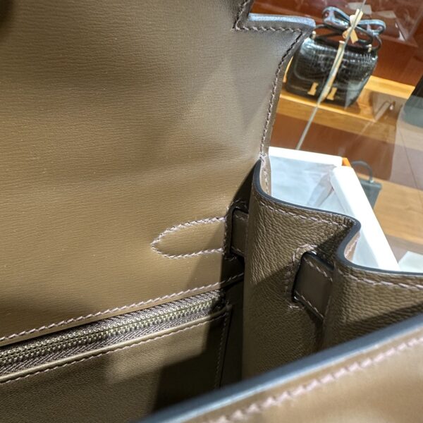 wsxc1779199380229_10 Liu Factory Kelly Shiny Box Leather Caramel Coffee Gold Hardware 28cm Full Handmade