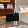 wsxc1779199582715_0 Liu Factory Mini Kelly Pochette Shiny Box Leather CK89 Black Silver Hardware 22cm Full Handmade