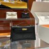 wsxc1779810647086_0 Liu Factory Mini Kelly Pochette Ostrich Leather CK89 Black Silver Hardware 22cm Full Handmade