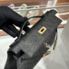 wsxc1779810647086_5 Liu Factory Mini Kelly Pochette Ostrich Leather CK89 Black Silver Hardware 22cm Full Handmade