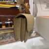 wsxc1781004401346_2 Liu Factory Constance Ostrich Leather Tea Khaki Silver Hardware 18cm Full Handmade