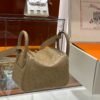 wsxc1781004533499_3 Liu Factory Mini Lindy Ostrich Leather Tea Khaki Silver Hardware 19cm Full Handmade
