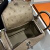 wsxc1781004533499_6 Liu Factory Mini Lindy Ostrich Leather Tea Khaki Silver Hardware 19cm Full Handmade