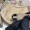 wsxc1781004533499_8 Liu Factory Mini Lindy Ostrich Leather Tea Khaki Silver Hardware 19cm Full Handmade