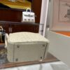wsxc1781004561643_5 Liu Factory Mini Lindy Ostrich Leather Cream White Silver Hardware 19cm Full Handmade