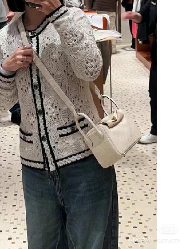 wsxc1781004579376_0 Liu Factory Mini Lindy Ostrich Leather Cream White Silver Hardware 19cm Full Handmade