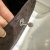 Liu Factory Mini Lindy Ostrich Leather 4A Chocolate Coffee Silver Hardware 19cm Full Handmade