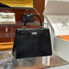 wsxc1781113928778_0 Liu Factory Kelly Lizard Leather CK89 Black Silver Hardware 25cm Full Handmade