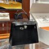 wsxc1781113928778_2 Liu Factory Kelly Lizard Leather CK89 Black Silver Hardware 25cm Full Handmade