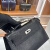 wsxc1781113962453_2 Liu Factory Mini Kelly Pochette Lizard Leather CK89 Black Silver Hardware 22cm Full Handmade