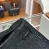 wsxc1781113962453_5 Liu Factory Mini Kelly Pochette Lizard Leather CK89 Black Silver Hardware 22cm Full Handmade