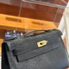 wsxc1781113986295_2 Liu Factory Mini Kelly Pochette Lizard Leather CK89 Black Gold Hardware 22cm Full Handmade