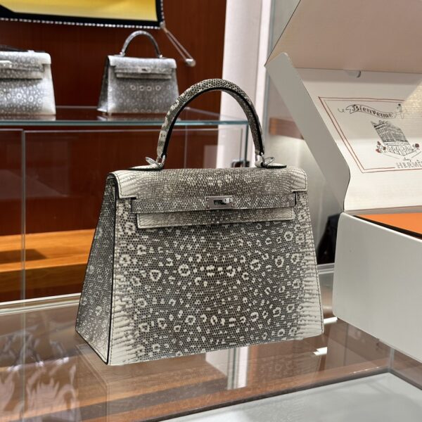 wsxc1781114051873_0 Liu Factory Bags Kelly Lizard Leather Original Color Silver Hardware 25cm Full Handmade