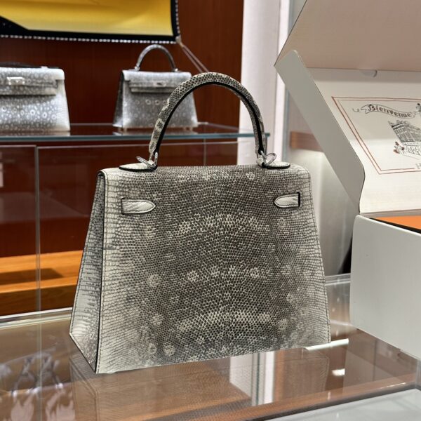 wsxc1781114051873_1 Liu Factory Bags Kelly Lizard Leather Original Color Silver Hardware 25cm Full Handmade