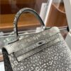wsxc1781114051873_3 Liu Factory Bags Kelly Lizard Leather Original Color Silver Hardware 25cm Full Handmade