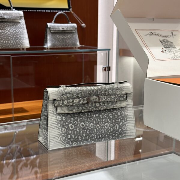 wsxc1781114071074_0 Liu Factory Bags Kelly Pochette Lizard Leather Original Color Silver Hardware 22cm Full Handmade