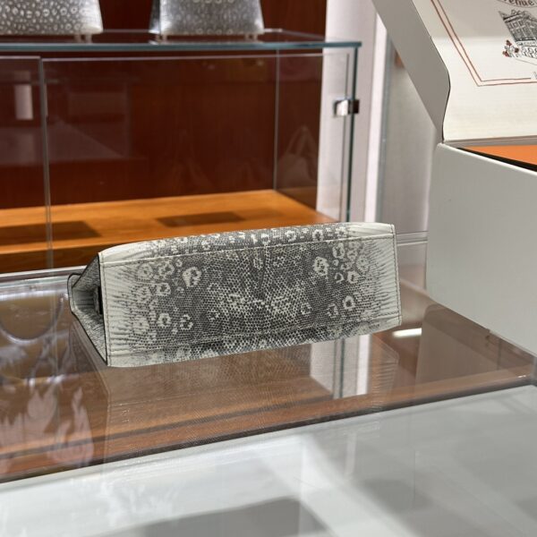 wsxc1781114071074_5 Liu Factory Bags Kelly Pochette Lizard Leather Original Color Silver Hardware 22cm Full Handmade